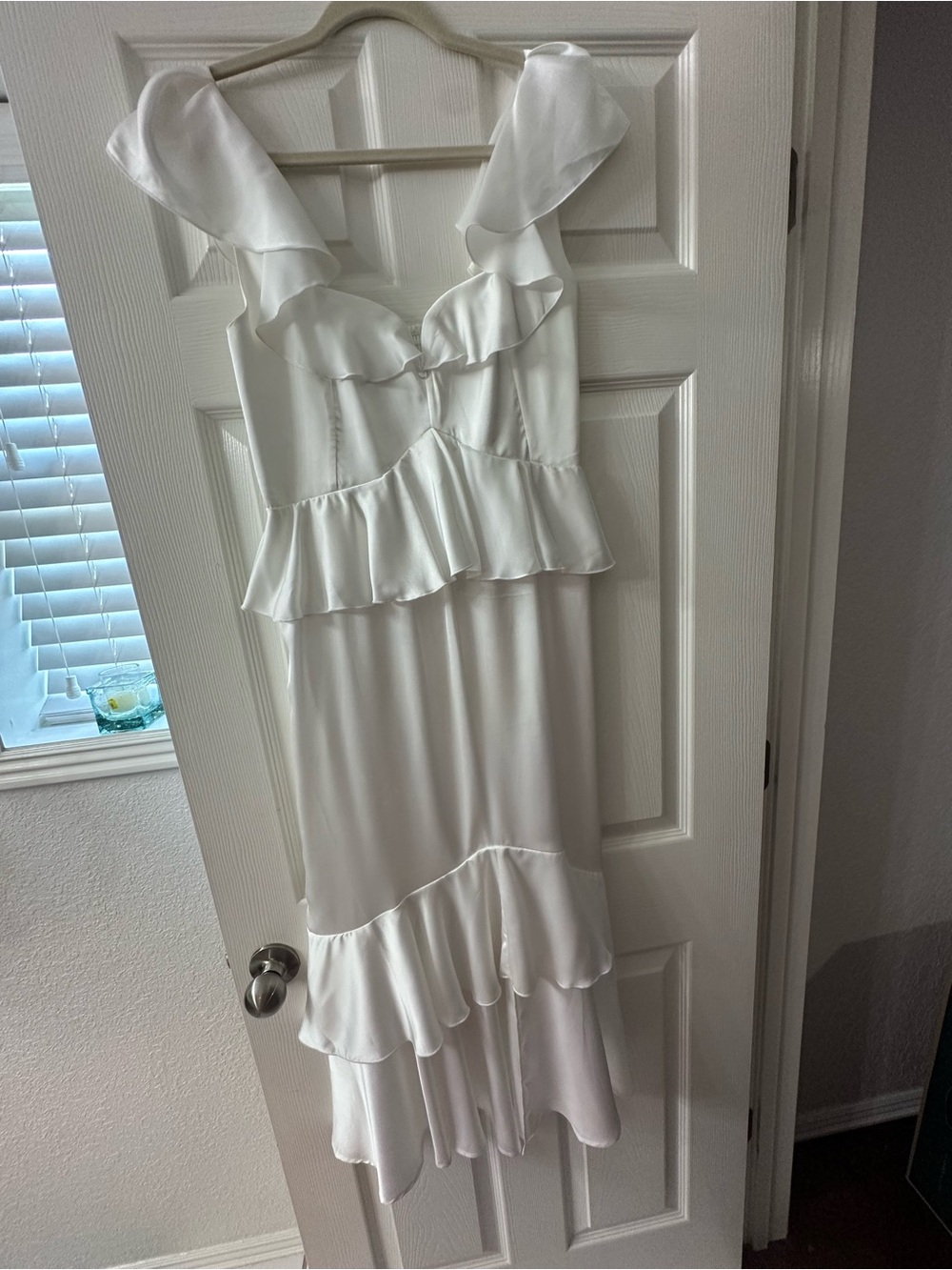 Show Me Your MuMu White Ruffle Maxi Dress